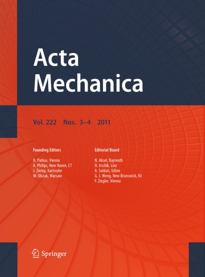 Acta Mechanica 3-4/2011