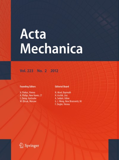 Acta Mechanica 2/2012