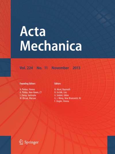 Acta Mechanica 11/2013