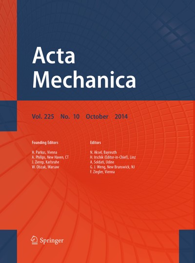 Acta Mechanica 10/2014