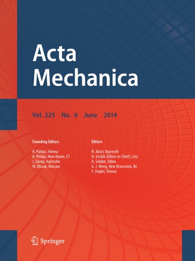 Acta Mechanica 6/2014