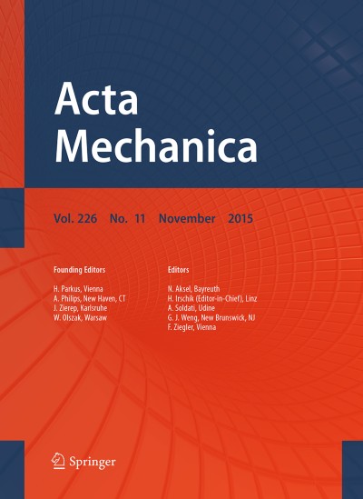 Acta Mechanica 11/2015