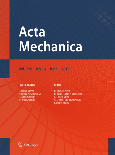 Acta Mechanica 6/2015