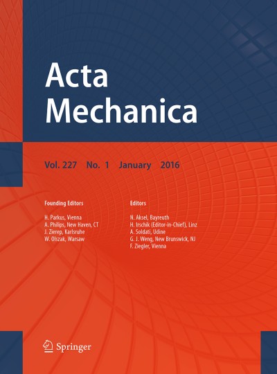 Acta Mechanica 1/2016