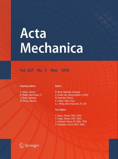 Acta Mechanica 5/2016