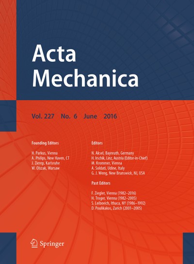 Acta Mechanica 6/2016
