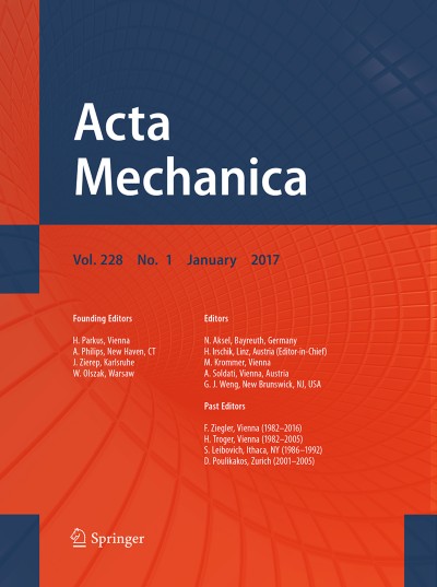 Acta Mechanica 1/2017