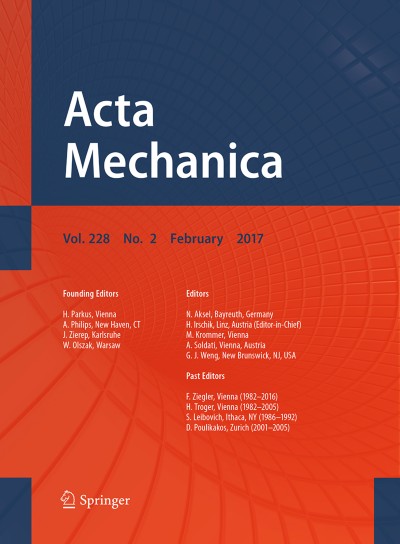 Acta Mechanica 2/2017