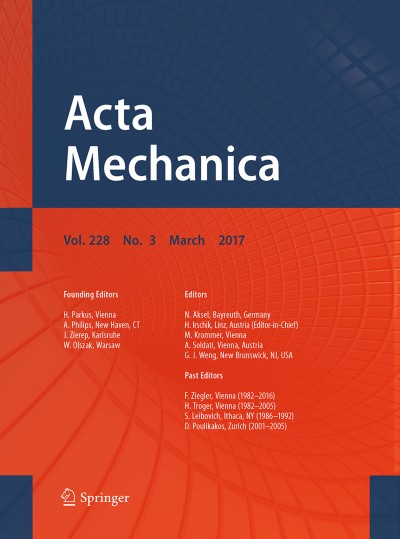 Acta Mechanica 3/2017