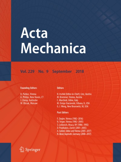 Acta Mechanica 9/2018