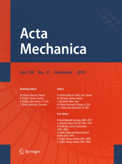 Acta Mechanica 11/2019