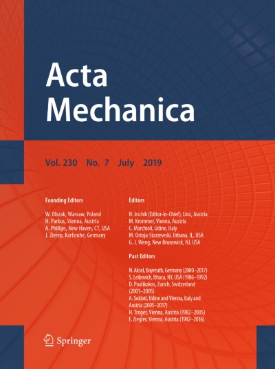 Acta Mechanica 7/2019
