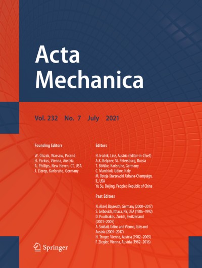 Acta Mechanica 7/2021
