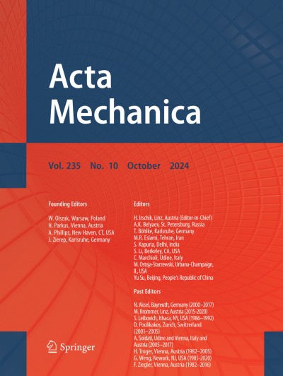 Acta Mechanica 10/2024