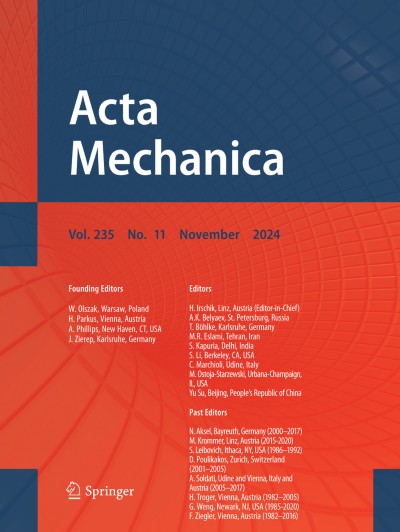 Acta Mechanica 11/2024