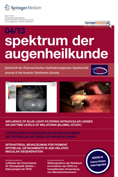 Spektrum der Augenheilkunde 4/2013