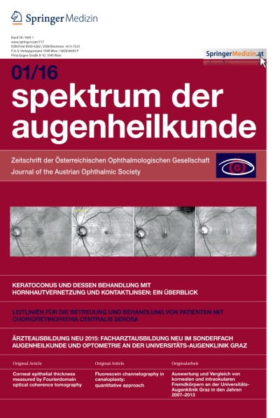Link zu Zeitschrift Spektrum der Augenheilkunde
