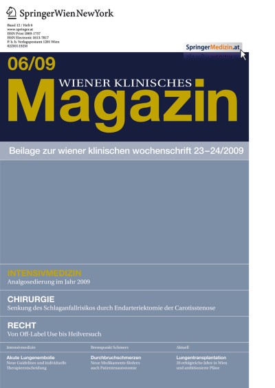 Wiener klinisches Magazin 6/2009