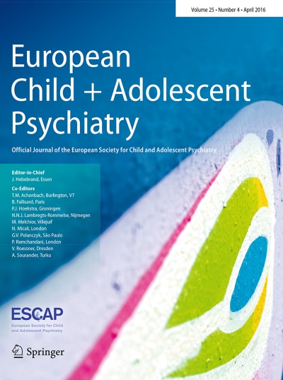 European Child & Adolescent Psychiatry 4/2016