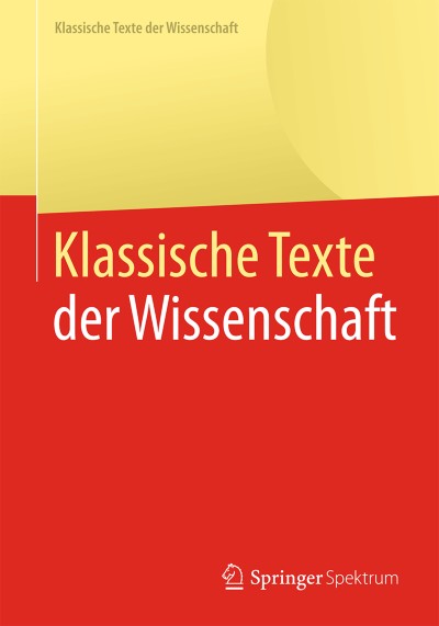 Cover für Buchreihe Klassische Texte der Wissenschaft