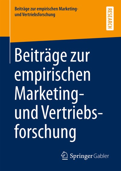 Cover für Buchreihe Beiträge zur empirischen Marketing- und Vertriebsforschung