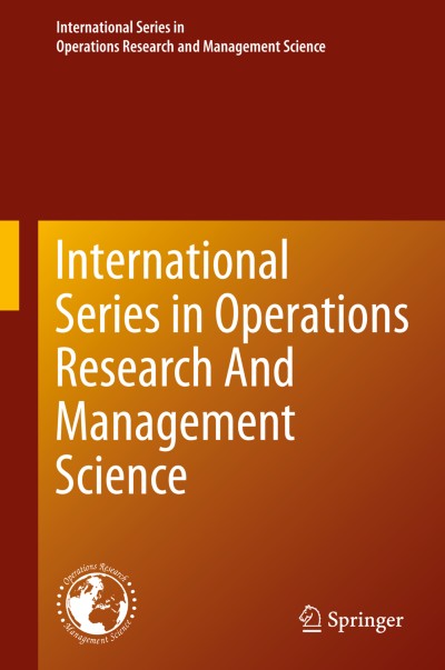 Cover of Book Series International Series in Operations Research & Management Science