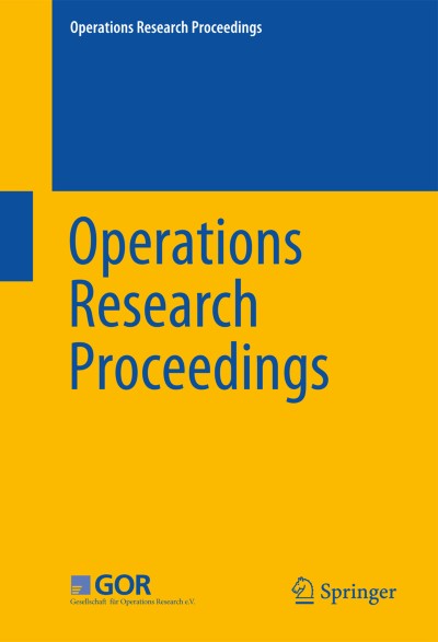 Cover of Book Series Operations Research Proceedings