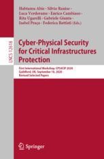 Cyber-Physical Security for Critical Infrastructures Protection |  springerprofessional.de