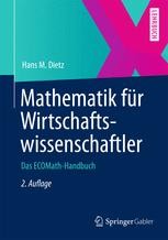 Mathematik Für Wirtschaftswissenschaftler - 