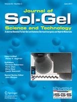 Journal of Sol-Gel Science and Technology 3/2017 | springerprofessional.de