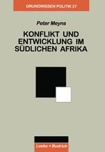 Konflikt Und Entwicklung Im Sudlichen Afrika Springerprofessional De