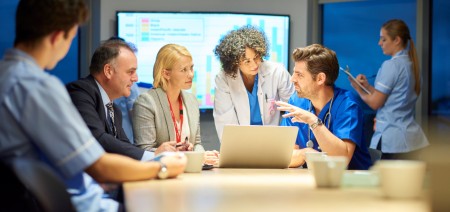 Health Care professionals in discussion