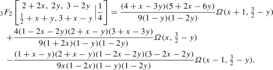 Evaluation Of Nonterminating 3f 2 Frac 1 4 3 F 2 1 4 Series Perturbed By Three Integer Parameters Springerlink