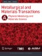 Metallurgical and Materials Transactions A
