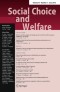 Social Choice and Welfare
