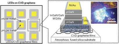 High-quality GaN films grown on chemical vapor-deposited graphene films