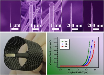 Highly flexible and robust N-doped SiC nanoneedle field emitters
