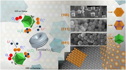 Gold nanocrystals with variable index facets as highly effective cathode catalysts for lithium–oxygen batteries