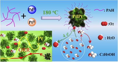 Thermal decomposition synthesis of functionalized PdPt alloy nanodendrites with high selectivity for oxygen reduction reaction