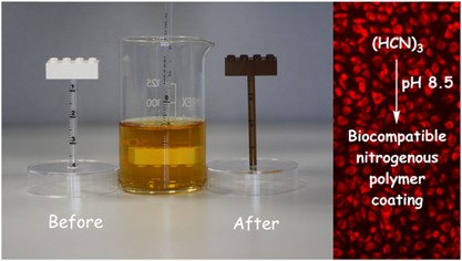 Prebiotic-chemistry inspired polymer coatings for biomedical and material science applications