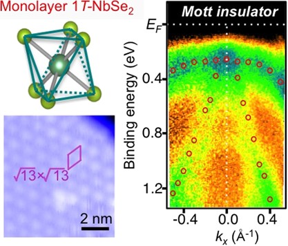 Monolayer 1<i>T</i>-NbSe<sub>2</sub> as a Mott insulator