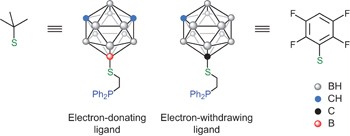 A coordination chemistry dichotomy for icosahedral carborane-based ligands