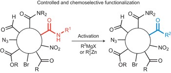 Chemoselective synthesis of ketones and ketimines by addition of organometallic reagents to secondary amides