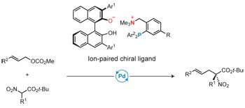 Ion-paired chiral ligands for asymmetric palladium catalysis