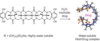 Acyclic cucurbit[<i>n</i>]uril molecular containers enhance the solubility and bioactivity of poorly soluble pharmaceuticals