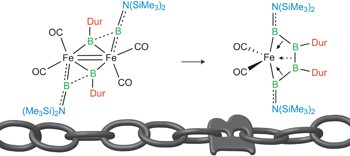 Controlled homocatenation of boron on a transition metal