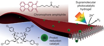 Self-assembling hydrogel scaffolds for photocatalytic hydrogen production