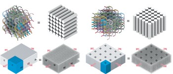 DNA brick crystals with prescribed depths