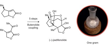 An eight-step gram-scale synthesis of (−)-jiadifenolide