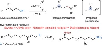 A direct approach to amines with remote stereocentres by enantioselective CuH-catalysed reductive relay hydroamination